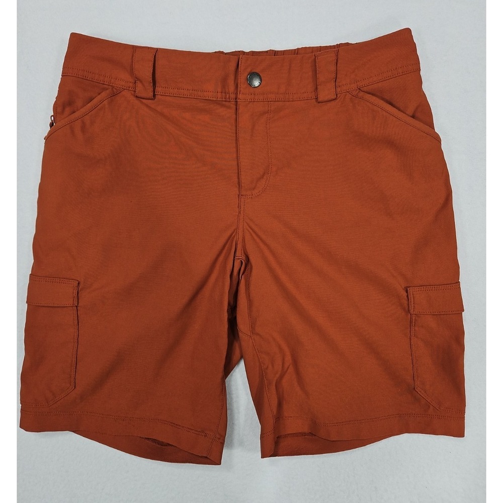 Duluth Trading Dry On The Fly 10" Stretch Nylon Hiking Cargo Shorts‎ 10 Orange